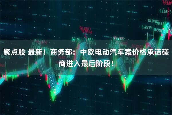 聚点股 最新！商务部：中欧电动汽车案价格承诺磋商进入最后阶段！